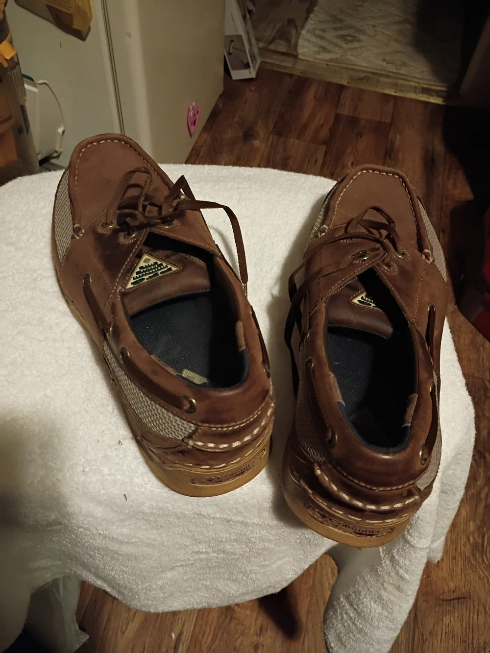 Columbia Men's Brown Leather Lace-Up Casual Shoes